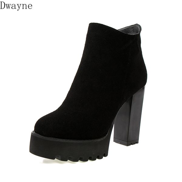 2019 winter new women's shoes leather thick with boots female wild women's boots super high-heeled scrub, Black
2019 winter new women's shoes leather thick with boots female wild women's boots super high-heeled scrub, Black