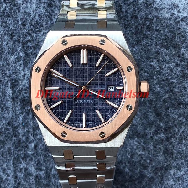 montre de luxe two tone blue dial stainless steel sapphire mirror designer watches automatic movement men watch wristwatches, Slivery;brown
montre de luxe two tone blue dial stainless steel sapphire mirror designer watches automatic movement men watch wristwatches, Slivery;brown