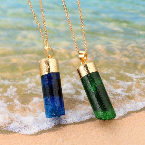 2019 rainbow natural stone quartz pendant necklace colorful wire wrapping irregular crystal stone pendant necklace for women, Silver
2019 rainbow natural stone quartz pendant necklace colorful wire wrapping irregular crystal stone pendant necklace for women, Silver