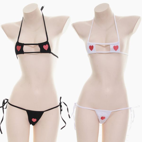 women's kawaii lingerie 2pcs set heart embroidery bra &t-back g-string panties shimapan bows tie bikin cute exotic apparel, Red;black
women's kawaii lingerie 2pcs set heart embroidery bra &t-back g-string panties shimapan bows tie bikin cute exotic apparel, Red;black