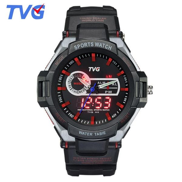 tvg watches men s watches rubber strap analog digital quartz wristwatches fashion men sports hodinky, Slivery;brown
tvg watches men s watches rubber strap analog digital quartz wristwatches fashion men sports hodinky, Slivery;brown