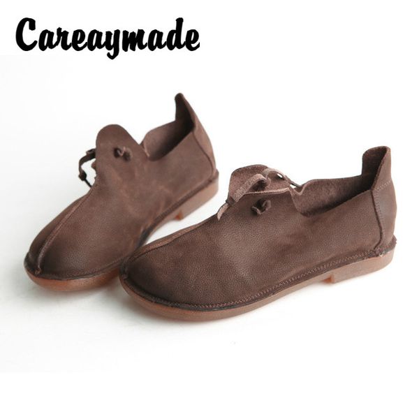 careaymade-autumn korean version of the new simple round head flat boots female tide boots,genuine leather ankle boots, Black
careaymade-autumn korean version of the new simple round head flat boots female tide boots,genuine leather ankle boots, Black