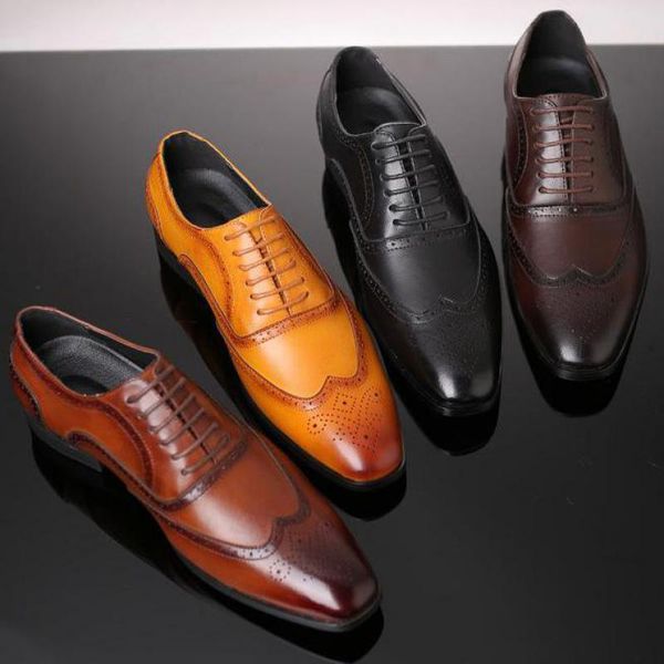 38~48 large size jousen men oxford classic wingtip brogue formal dress shoes brown pointed toe lace up wedding suit leather shoe, Black
38~48 large size jousen men oxford classic wingtip brogue formal dress shoes brown pointed toe lace up wedding suit leather shoe, Black