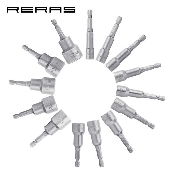 14pcs 1/4 inch hex magnetic nut driver socket screwdriver drill bit shank adapter tools 6 7 8 9 10 11 12 13 14 15 16 17 18 19mm
14pcs 1/4 inch hex magnetic nut driver socket screwdriver drill bit shank adapter tools 6 7 8 9 10 11 12 13 14 15 16 17 18 19mm