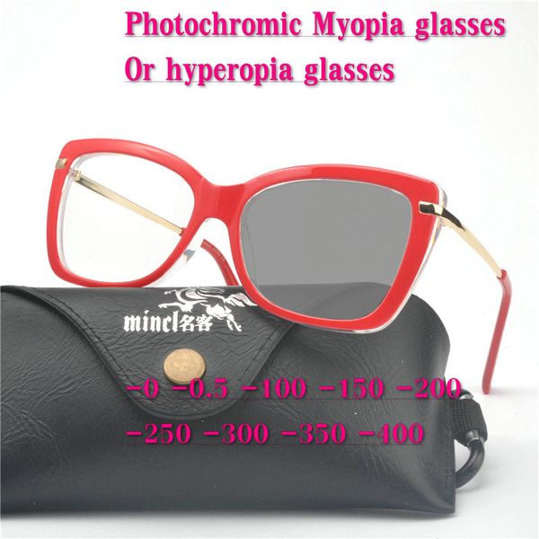 women myopia glasses pchromic glasses half-rim nearsighted sunglasses prescription lenses transition eyeglasses frame nx, White;black
women myopia glasses pchromic glasses half-rim nearsighted sunglasses prescription lenses transition eyeglasses frame nx, White;black
