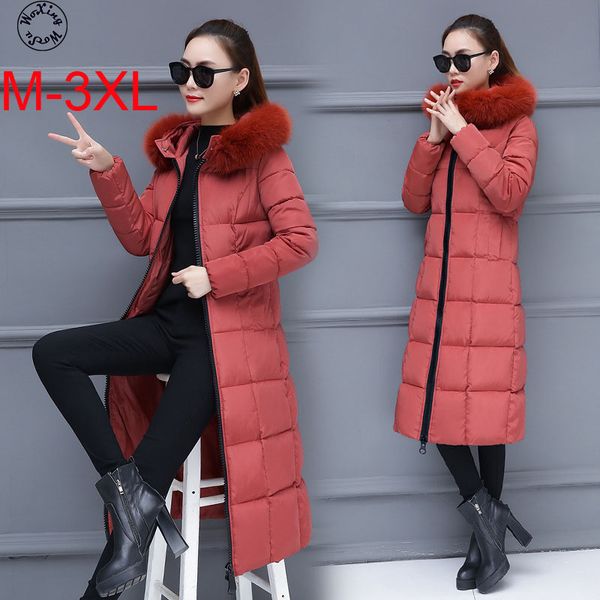 woxingwosu over-the-knee winter hooded cotton-padded coat and thicken slim down jacket. m to 3xl, Black
woxingwosu over-the-knee winter hooded cotton-padded coat and thicken slim down jacket. m to 3xl, Black