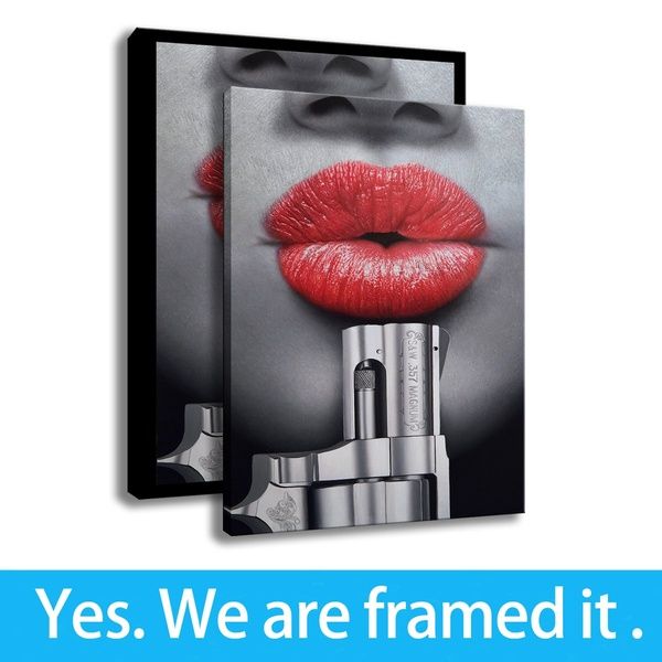 framed art canvas wall paintings femme fatale art girl and gun wall art oil painting canvas hd print bedroom - ready to hang
framed art canvas wall paintings femme fatale art girl and gun wall art oil painting canvas hd print bedroom - ready to hang