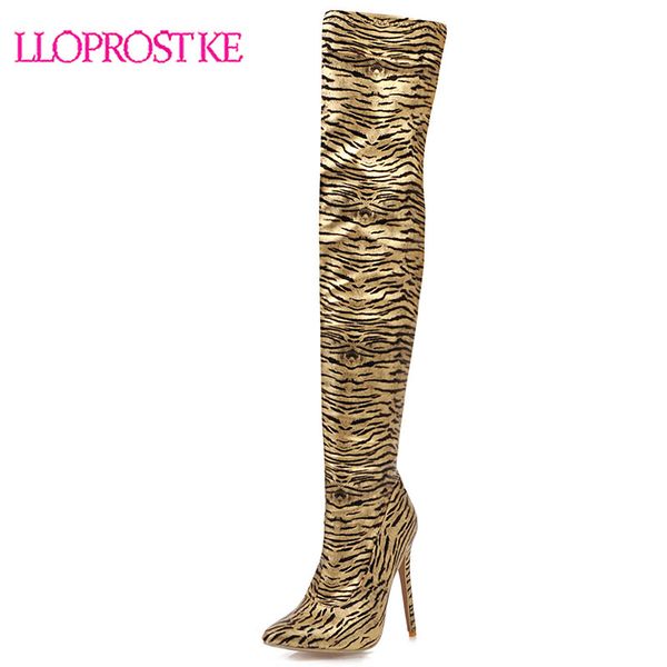 lloprost ke new fashion zebra printing over the knee high boots for women lady winter stiletto heel pointed toe long boots, Black
lloprost ke new fashion zebra printing over the knee high boots for women lady winter stiletto heel pointed toe long boots, Black