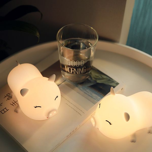 cute pig night lights silicon creative gift led pat lamp home children bedroom table lamp bedside usb charging night lamp
cute pig night lights silicon creative gift led pat lamp home children bedroom table lamp bedside usb charging night lamp