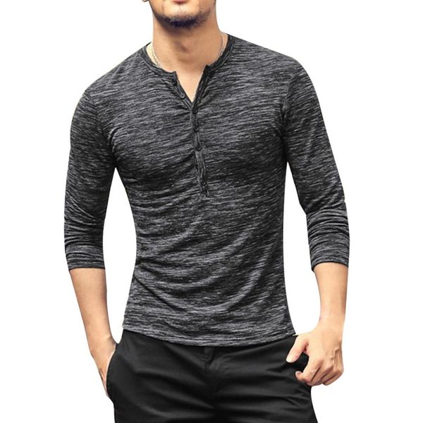 2018 v neck t shirt men fashion long sleeve &tees casual button sportwear slim t-shirt autumn pullovers male clothes, White;black
2018 v neck t shirt men fashion long sleeve &tees casual button sportwear slim t-shirt autumn pullovers male clothes, White;black