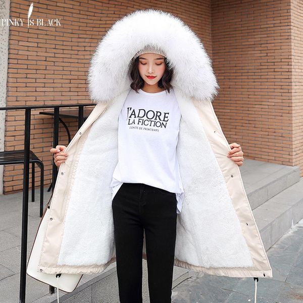 pinkyisblack -30 degrees new arrival 2019 women winter jacket hooded fur collar female long winter coat parkas with fur lining, Black
pinkyisblack -30 degrees new arrival 2019 women winter jacket hooded fur collar female long winter coat parkas with fur lining, Black