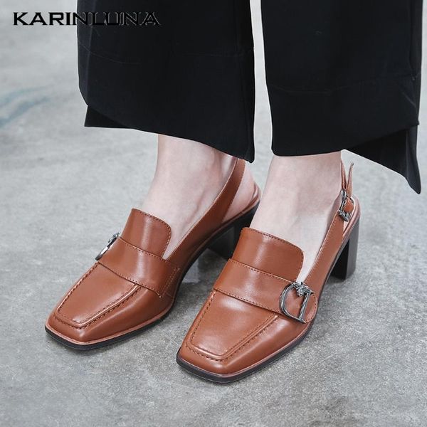 karin new fashion 100% genuine leather square high heels summer women's shoes natural skin sandals, Black
karin new fashion 100% genuine leather square high heels summer women's shoes natural skin sandals, Black