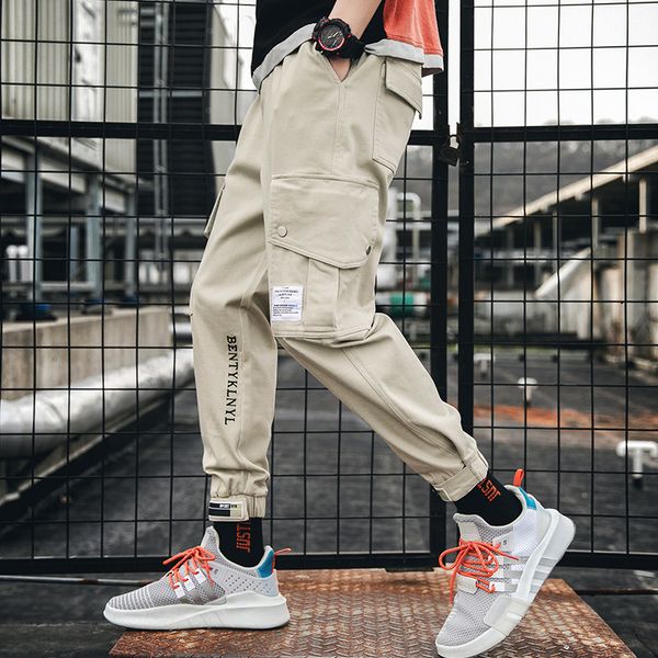 autumn men korean-style trend versatile loose-fit popular brand casual students cargo beam leg capri pants, Black
autumn men korean-style trend versatile loose-fit popular brand casual students cargo beam leg capri pants, Black