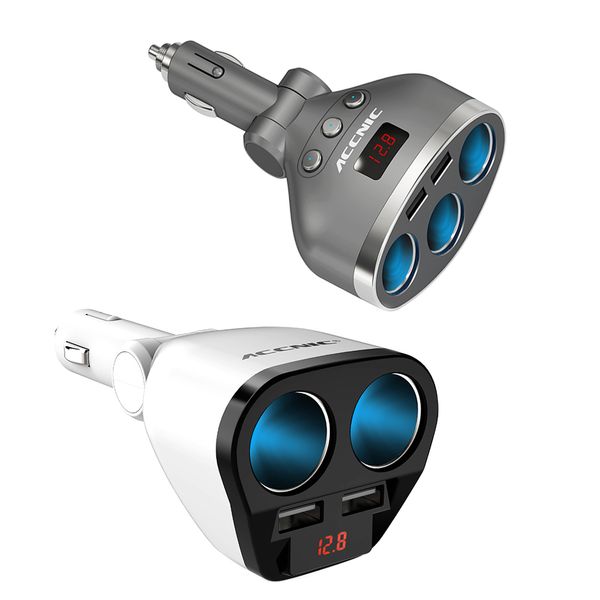 accnic 5v 1a/2.4a dual usb car cigarette lighter splitter socket adapter 120w led voltage monitor auto car usb plug converter
accnic 5v 1a/2.4a dual usb car cigarette lighter splitter socket adapter 120w led voltage monitor auto car usb plug converter
