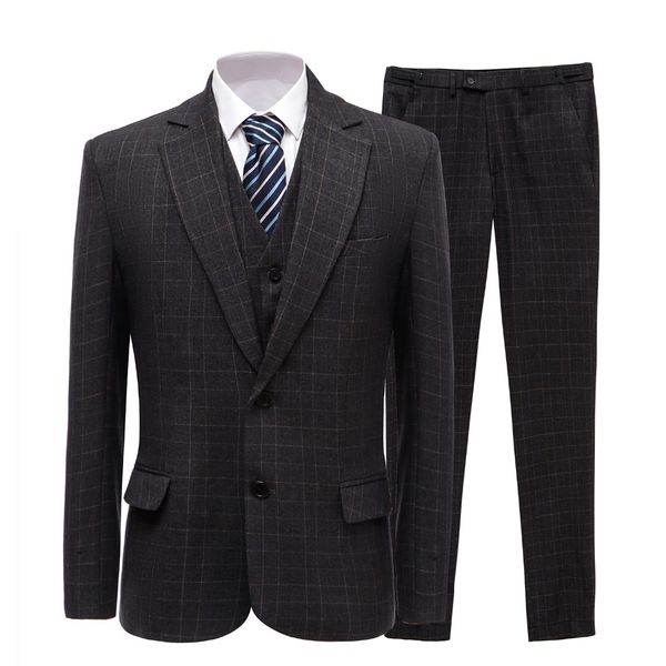 mens suits with pants slim fit 3 pieces business groom plaid jacket tuxedos blazer grey suits for wedding prom evening groomsmen, White;black
mens suits with pants slim fit 3 pieces business groom plaid jacket tuxedos blazer grey suits for wedding prom evening groomsmen, White;black