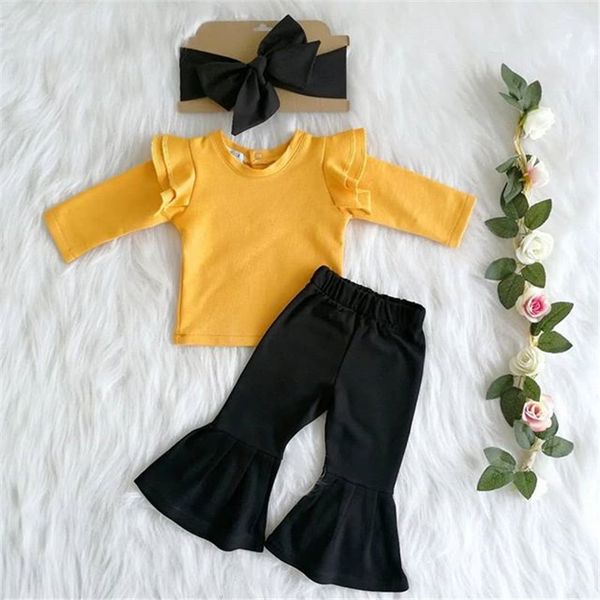 0-24m newborn kid baby girl clothes set casual plain solid ruffle flare pants suit elegant cute lovely sweet ladies outfit, White
0-24m newborn kid baby girl clothes set casual plain solid ruffle flare pants suit elegant cute lovely sweet ladies outfit, White