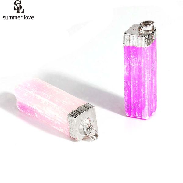 2pcs pink crystal natural stone pendant diy for necklace jewelry making silver plated rectangle column druzy pendants 2019
2pcs pink crystal natural stone pendant diy for necklace jewelry making silver plated rectangle column druzy pendants 2019