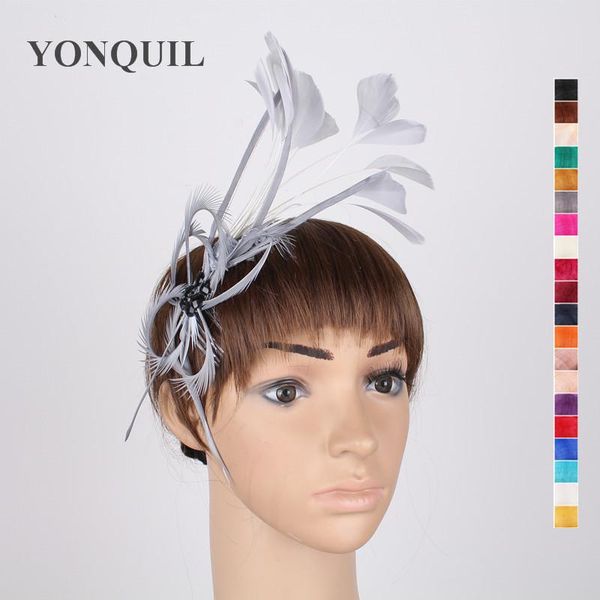 multiple colors feather party fascinator hats with hair combs elegant women wedding race hair accessories grey headwear syf225 wxpkl, White
multiple colors feather party fascinator hats with hair combs elegant women wedding race hair accessories grey headwear syf225 wxpkl, White