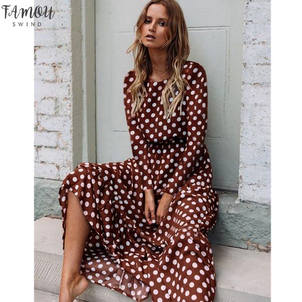 autumn winter women boho long sleeve dress o-nack polka dot elegant evening party dresses fashion loose long dress vestidos, Black;gray
autumn winter women boho long sleeve dress o-nack polka dot elegant evening party dresses fashion loose long dress vestidos, Black;gray