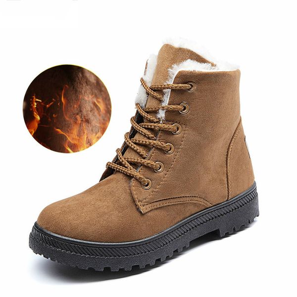 snow boots classic heels suede women winter boots warm fur plush insole ankle lace up ladies student female boots, Black
snow boots classic heels suede women winter boots warm fur plush insole ankle lace up ladies student female boots, Black