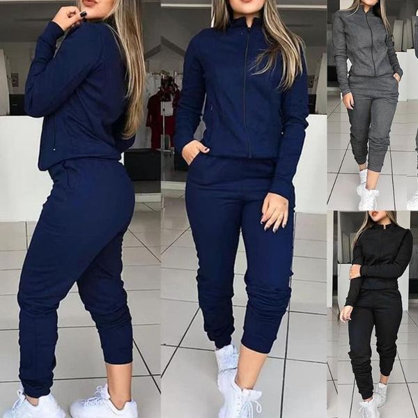 женщины мода твердые tracksuit спорт с длинным рукавом фуфайки ватки joggers 2-х частей запуск set workout gym осень 2020, White;black
женщины мода твердые tracksuit спорт с длинным рукавом фуфайки ватки joggers 2-х частей запуск set workout gym осень 2020, White;black