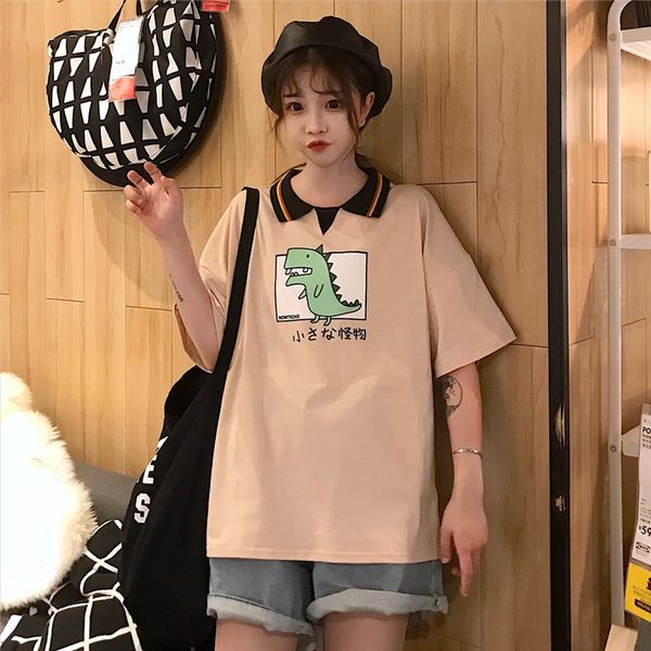 2019 лето harajuku с короткими рукавами печатных футболки женских свободным отворотом средней длиной лучшими студенты половины рукавов 2019, White
2019 лето harajuku с короткими рукавами печатных футболки женских свободным отворотом средней длиной лучшими студенты половины рукавов 2019, White