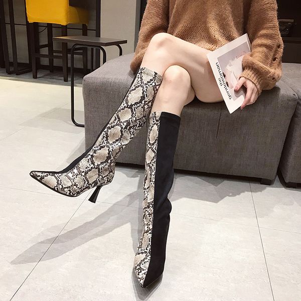 women's fashion suede black splice serpentine high heel mid-calf high boots pointed toe feminine basic stiletto boots
women's fashion suede black splice serpentine high heel mid-calf high boots pointed toe feminine basic stiletto boots