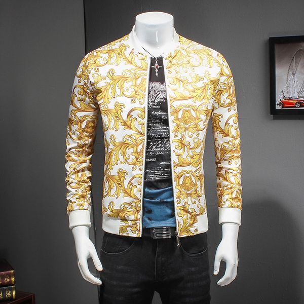 luxury gold paisley print jacket black gold prom party club outfit bomber jackets men casaca hombre plus size 5xl male jacket, Black;brown
luxury gold paisley print jacket black gold prom party club outfit bomber jackets men casaca hombre plus size 5xl male jacket, Black;brown