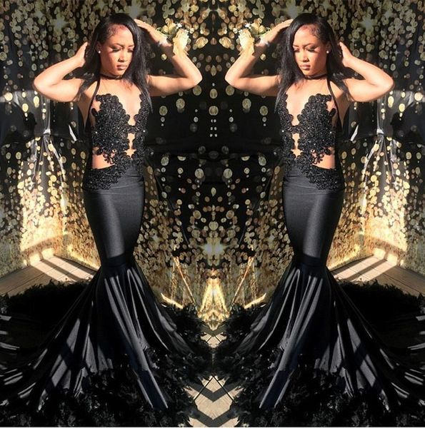 black satin mermaid long prom dresses 2k19 crew neck tulle lace applique feather ruched sweep train formal party evening gowns bc1766
black satin mermaid long prom dresses 2k19 crew neck tulle lace applique feather ruched sweep train formal party evening gowns bc1766