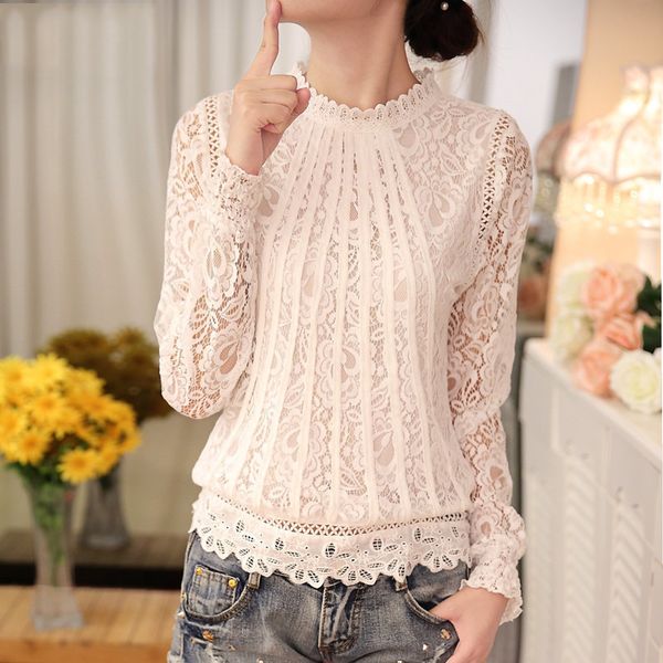 women's blouses & shirts 2021 autumn ladies white blusas long sleeve chiffon lace crochet women clothing feminine blouse
women's blouses & shirts 2021 autumn ladies white blusas long sleeve chiffon lace crochet women clothing feminine blouse