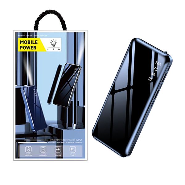 luxury 20000mah mirro and silk power bank 2.1a fast charging 2usb backup battery for iphone 11 with retail package
luxury 20000mah mirro and silk power bank 2.1a fast charging 2usb backup battery for iphone 11 with retail package