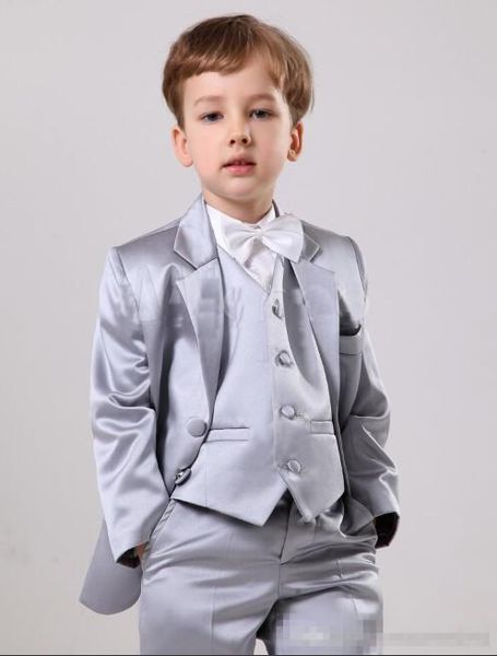 elegant silver satin wedding ring bearer suits boys' formal occasion wedding suits/kid two button tuxedos/boy's dress, Black
elegant silver satin wedding ring bearer suits boys' formal occasion wedding suits/kid two button tuxedos/boy's dress, Black