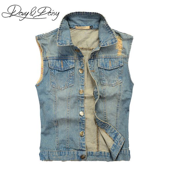 davydaisy jeans vest men sleeveless jacket washed light blue hip hop vintage ripped cowboy men casual denim waistcoat dct-076, Black;white
davydaisy jeans vest men sleeveless jacket washed light blue hip hop vintage ripped cowboy men casual denim waistcoat dct-076, Black;white
