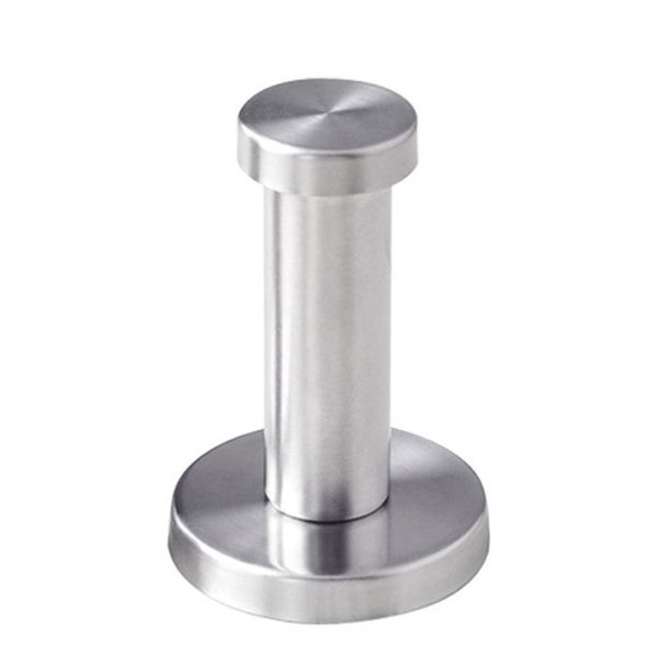 wall mount towel hook bathroom strong utility stainless steel coat robe cylinder silver