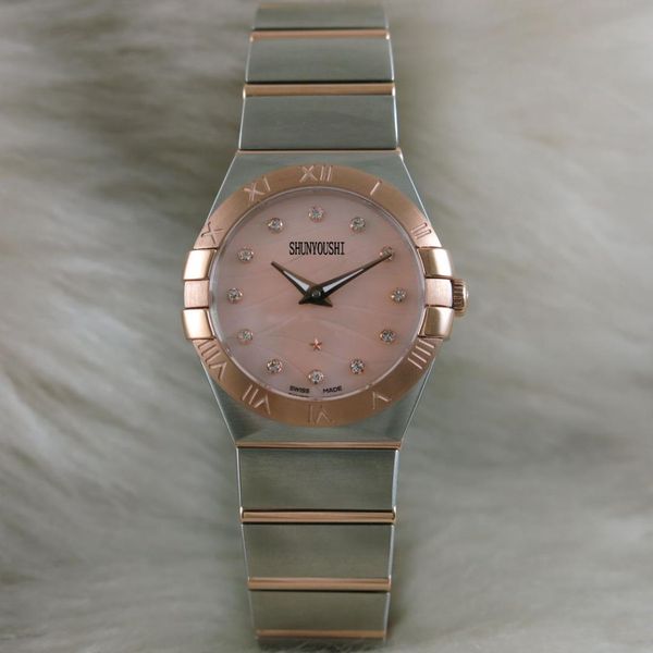 women's watches brand runway luxury european design quartz wristwatches a06249, Slivery;brown
women's watches brand runway luxury european design quartz wristwatches a06249, Slivery;brown