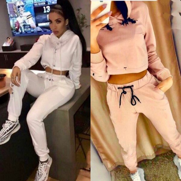 womens fashion tracksuits brand solid color letter print two piece set womens luxury casual two piece pant new clothing set, Gray
womens fashion tracksuits brand solid color letter print two piece set womens luxury casual two piece pant new clothing set, Gray