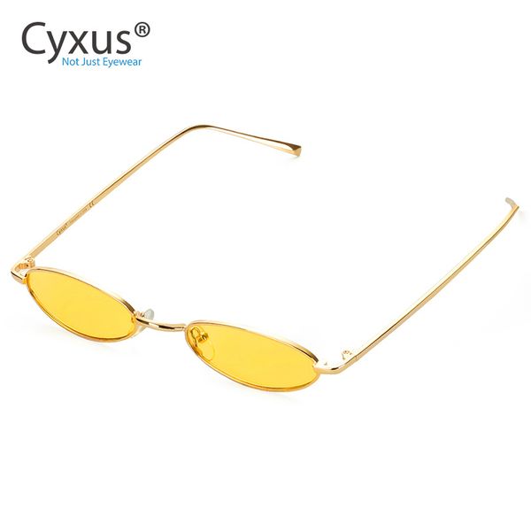 cyxus vintage slender oval sunglasses small metal frame polarized lenses candy colors -1999, White;black
cyxus vintage slender oval sunglasses small metal frame polarized lenses candy colors -1999, White;black