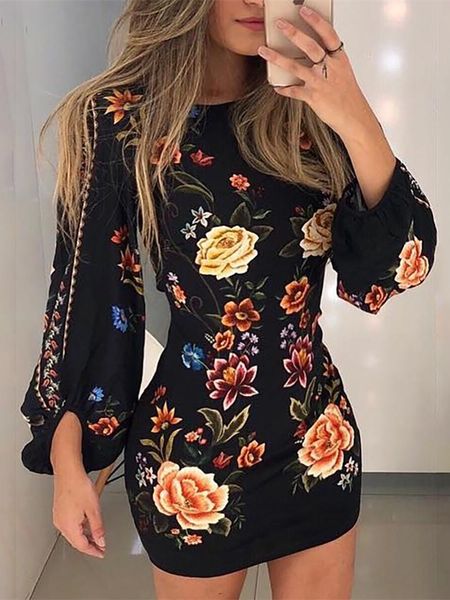 elegant fashion women slim fit leisure casual bodycon mini dress female cutout back bishop sleeve floral dress, Black;gray
elegant fashion women slim fit leisure casual bodycon mini dress female cutout back bishop sleeve floral dress, Black;gray