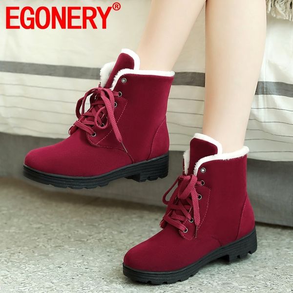 egonery winter new warm snow boots outside casual comfortable round toe cross-tied flock women shoes drop shipping size 32-43, Black
egonery winter new warm snow boots outside casual comfortable round toe cross-tied flock women shoes drop shipping size 32-43, Black
