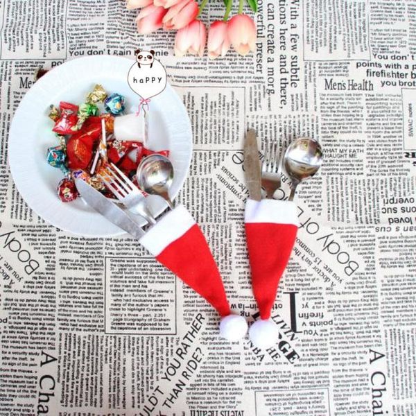 christmas hat decorative tableware knife fork set storage tool christmas decorations supplies for home decor c30726
christmas hat decorative tableware knife fork set storage tool christmas decorations supplies for home decor c30726