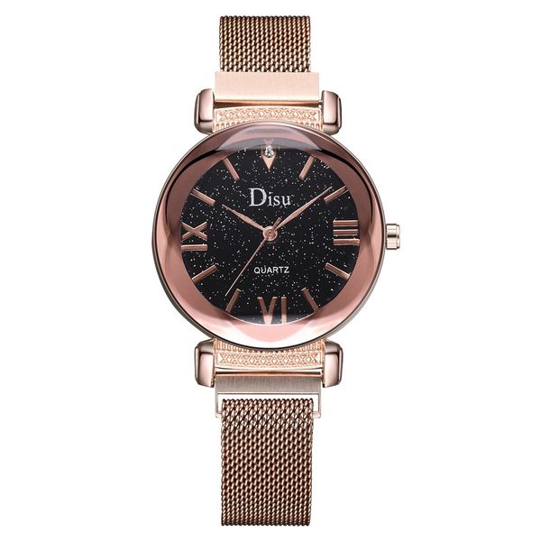 quartz wristwatch sky flower glass quartz mesh magnetic buckle ladies watch style women watch brand watches, Slivery;brown
quartz wristwatch sky flower glass quartz mesh magnetic buckle ladies watch style women watch brand watches, Slivery;brown