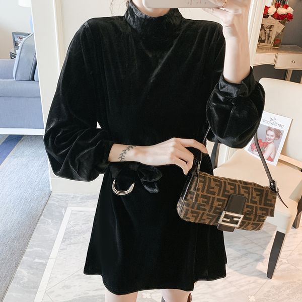 women elegant velvet party black mini dress long sleeve bandage formal smart casual spring autumn large plus size 5xl dress, Black;gray
women elegant velvet party black mini dress long sleeve bandage formal smart casual spring autumn large plus size 5xl dress, Black;gray
