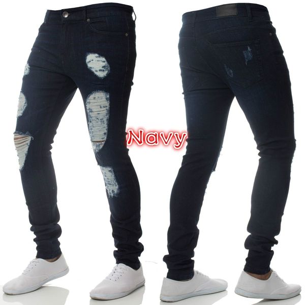 fashion mens skinny jeans rip slim fit stretch denim distress frayed biker jeans boys embroidered patterns pencil trousers, Blue
fashion mens skinny jeans rip slim fit stretch denim distress frayed biker jeans boys embroidered patterns pencil trousers, Blue