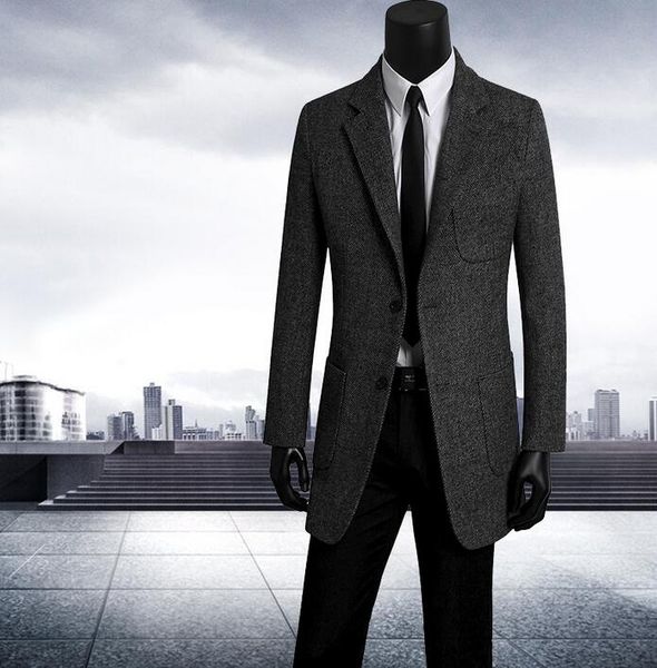 2019 autumn single breasted long wool coat men grey black slim trench coats mens overcoat casaco masculino plus size s - 9xl
2019 autumn single breasted long wool coat men grey black slim trench coats mens overcoat casaco masculino plus size s - 9xl