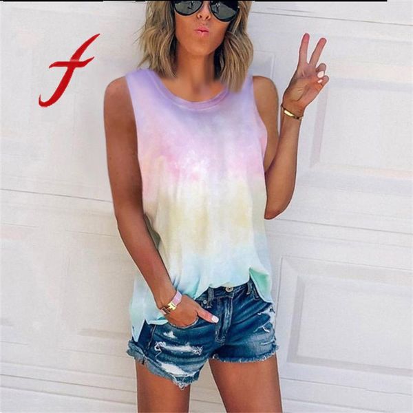 feitong women vest camis tank summer tie dying sleeveless vests tios shirt casual tee plus size s-5xl loose camisoles 2020, White
feitong women vest camis tank summer tie dying sleeveless vests tios shirt casual tee plus size s-5xl loose camisoles 2020, White