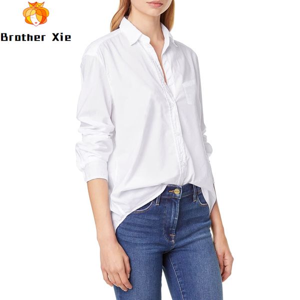women casual long sleeve office blouse 2020 solid color turn down collar shirt loose pocket blouses tunic blusas mujer, White
women casual long sleeve office blouse 2020 solid color turn down collar shirt loose pocket blouses tunic blusas mujer, White