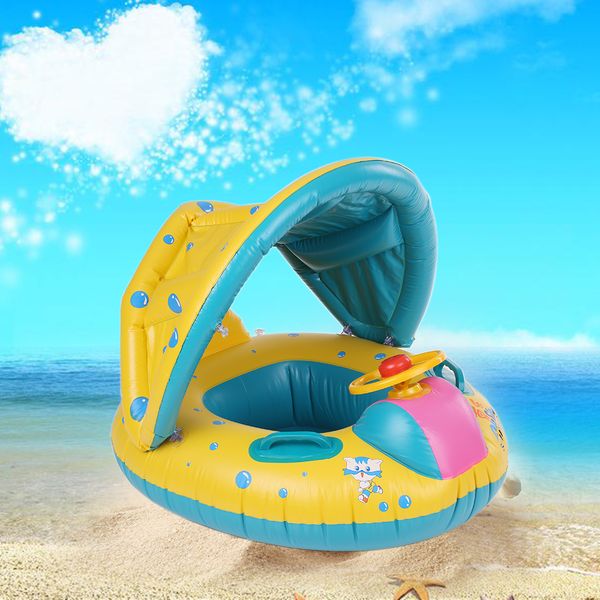 2018 baby inflatable soft swimming ring pool float boat rider with detachable sun canopy shade for baby toddler kids blue-yellow
2018 baby inflatable soft swimming ring pool float boat rider with detachable sun canopy shade for baby toddler kids blue-yellow