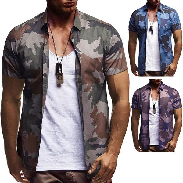camouflage printed single breasted turn down collar mens casual mens clothing summer designer short shirts short sleeve, White;black
camouflage printed single breasted turn down collar mens casual mens clothing summer designer short shirts short sleeve, White;black