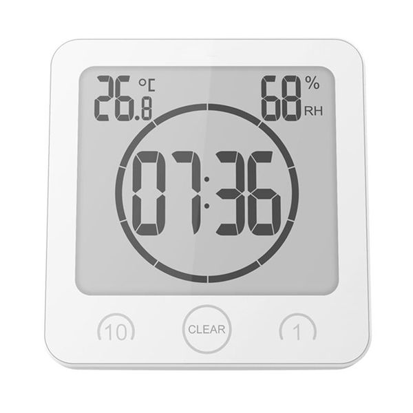 digital shower alarm clock timer waterproof temperature humidity meter bathroom suction clock
digital shower alarm clock timer waterproof temperature humidity meter bathroom suction clock