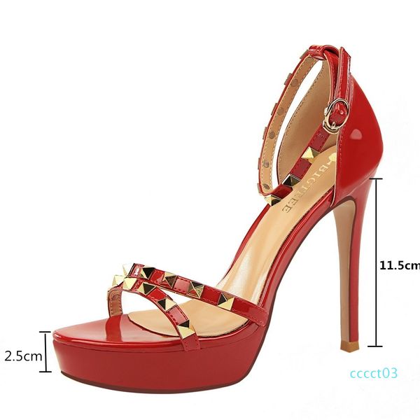 new summer rivet platform sandals high heels women shoes big size 42 43 heel buckle strap thin high-heeled nude sandal ct3, Black
new summer rivet platform sandals high heels women shoes big size 42 43 heel buckle strap thin high-heeled nude sandal ct3, Black